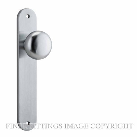 IVER 12334 CAMBRIDGE KNOB ON OVAL PLATE BRUSHED CHROME