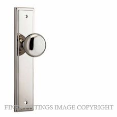 IVER 14340 CAMBRIDGE KNOB ON STEPPED PLATE POLISHED NICKEL