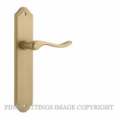 IVER 15422 STIRLING LEVER ON SHOULDERED PLATE BRUSHED BRASS