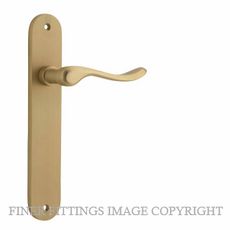 IVER 15424 STIRLING LEVER ON OVAL PLATE BRUSHED BRASS