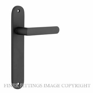 IVER 12864 OSAKA LEVER ON OVAL PLATE MATT BLACK