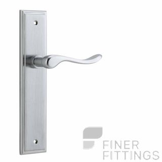 IVER 12426 STIRLING LEVER ON STEPPED PLATE SATIN CHROME
