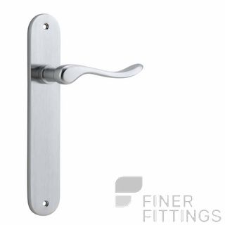 IVER 12424 STIRLING LEVER ON OVAL PLATE SATIN CHROME