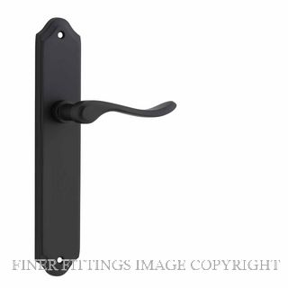 IVER 12922 STIRLING LEVER ON SHOULDERED PLATE MATT BLACK