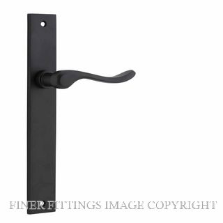 IVER 12920 STIRLING LEVER ON RECTANGULAR  PLATE MATT BLACK