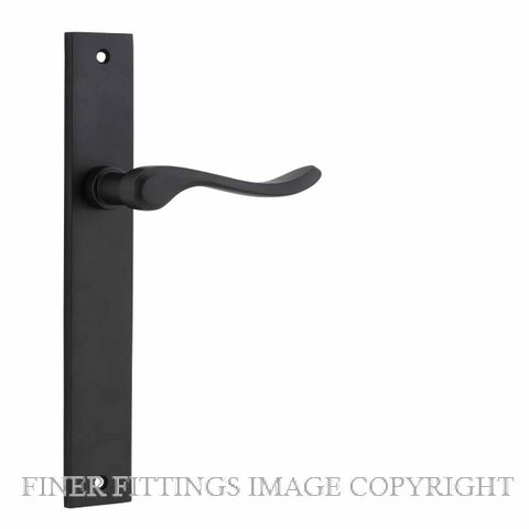 IVER 12920 STIRLING LEVER ON RECTANGULAR PLATE MATT BLACK