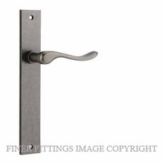 IVER 13920 STIRLING LEVER ON RECTANGULAR PLATE DISTRESSED NICKEL