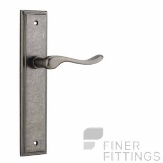 IVER 13926 STIRLING LEVER ON STEPPED PLATE DISTRESSED NICKEL