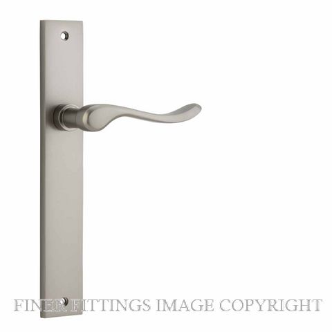 IVER 14920 STIRLING LEVER ON RECTANGULAR PLATE SATIN NICKEL