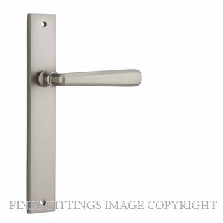 IVER 14872 COPENHAGEN LEVER ON RECTANGULAR  PLATE SATIN NICKEL