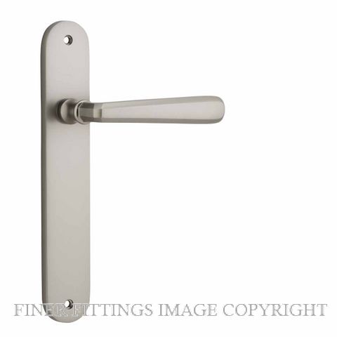 IVER 14876 COPENHAGEN OVAL PLATE SATIN NICKEL