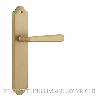 IVER 15374 COPENHAGEN LEVER ON SHOULDERED PLATE BRUSHED BRASS