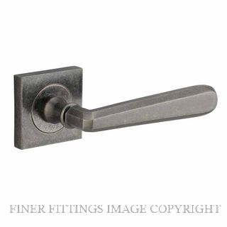 IVER 21197 COPENHAGEN LEVER ON SQUARE ROSE DISTRESSED NICKEL