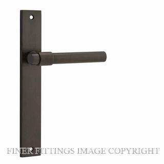 IVER 10896 HELSINKI LEVER ON RECTANGULAR  PLATE SIGNATURE BRASS