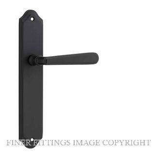 IVER 12874 COPENHAGEN LEVER ON SHOULDERED PLATE MATT BLACK