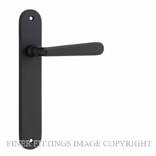 IVER 12876 COPENHAGEN LEVER ON OVAL PLATE MATT BLACK