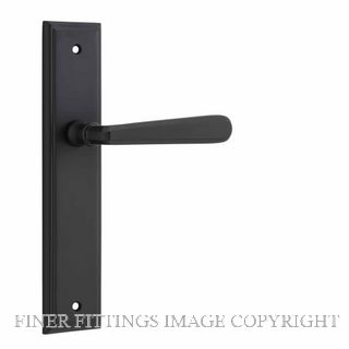 IVER 12878 COPENHAGEN LEVER ON STEPPED PLATE MATT BLACK