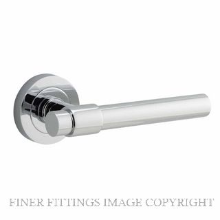 IVER 20624 HELSINKI LEVER ON ROUND ROSE CHROME PLATE