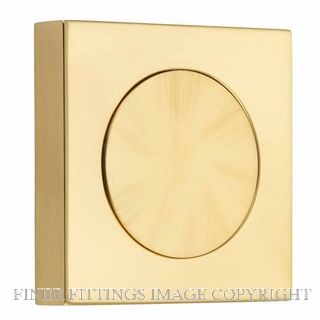 IVER 20290 SQUARE BLANK FURNITURE ROSE POLISHED BRASS