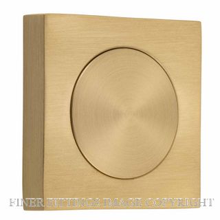 IVER 20296 SQUARE BLANK FURNITURE ROSE BRUSHED BRASS