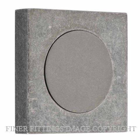 IVER 20297 SQUARE BLANK FURNITURE ROSE DISTRESSED NICKEL
