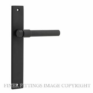 IVER 12896 HELSINKI LEVER ON RECTANGULAR  PLATE MATT BLACK