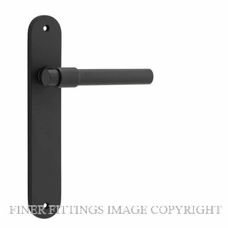 IVER 12900 HELSINKI LEVER ON OVAL PLATE MATT BLACK