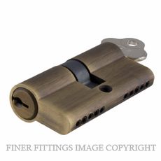 IVER 21577 DUAL FUNCTION 65MM EURO LOCK CYLINDERS SIGNATURE BRASS