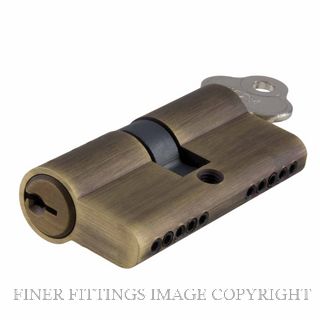 IVER 21577 DUAL FUNCTION 65MM EURO LOCK CYLINDERS SIGNATURE BRASS