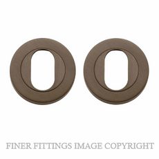 IVER 20061 ROUND OVAL ESCUTCHEON 52MM ANTIQUE BRASS