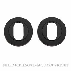 IVER 20063 ROUND OVAL ESCUTCHEON 52MM MATT BLACK