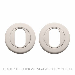 IVER 20069 ROUND OVAL ESCUTCHEON 52MM SATIN NICKEL