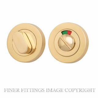 IVER 20070 ROUND INDICATING PRIVACY SET 52MM POLISHED BRASS