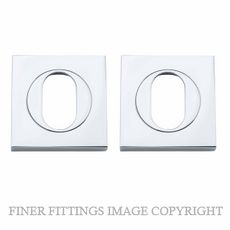 IVER 20104 SQUARE OVAL ESCUTCHEON 52MM CHROME PLATE