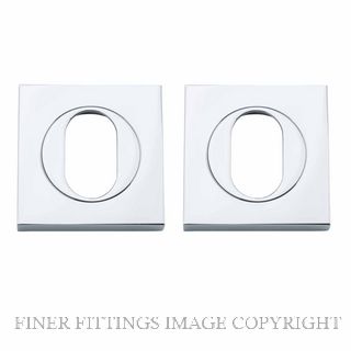 IVER 20104 SQUARE OVAL ESCUTCHEON 52MM CHROME PLATE