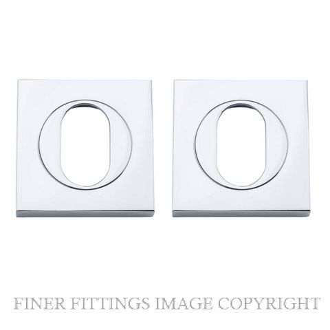 IVER 20104 SQUARE OVAL ESCUTCHEON 52MM CHROME PLATE