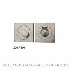 IVER 20117 SQUARE INDICATING PRIVACY SET 52MM RUMBLED NICKEL