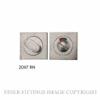 IVER 20117 SQUARE INDICATING PRIVACY SET 52MM RUMBLED NICKEL