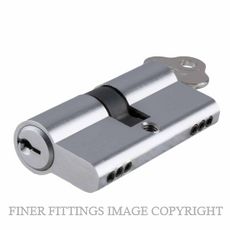 IVER 8544 EURO DOUBLE KEYED LOCK CYLINDERS 45MM CHROME PLATE