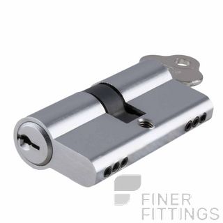 IVER 8544 EURO DOUBLE KEYED LOCK CYLINDERS 45MM CHROME PLATE