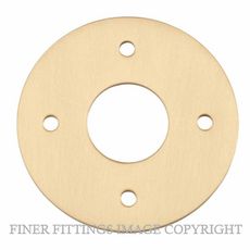 IVER 20083 ADAPTOR PLATE ROUND - SUIT 54mm HOLE (SOLD AS A PAIR) BRUSHED BRASS