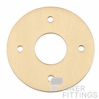 IVER 20083 ADAPTOR PLATE ROUND - SUIT 54mm HOLE (SOLD AS A PAIR) BRUSHED BRASS
