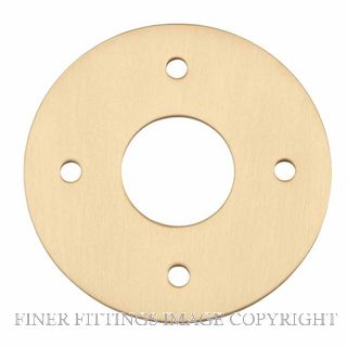 IVER 20083 ADAPTOR PLATE ROUND - SUIT 54mm HOLE (SOLD AS A PAIR) BRUSHED BRASS