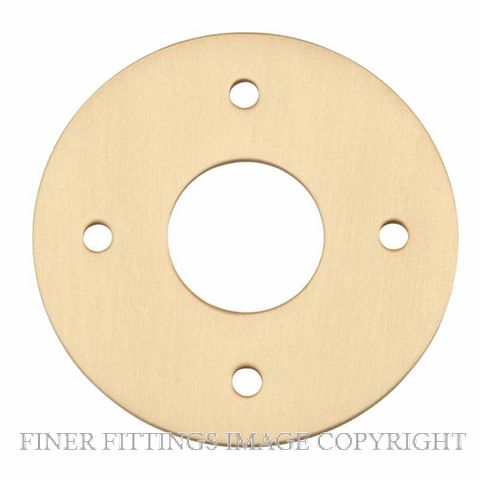 IVER 20083 ADAPTOR PLATE ROUND - SUIT 54mm HOLE (SOLD AS A PAIR) BRUSHED BRASS