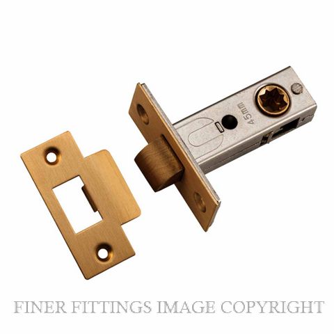 IVER 21498 - 21500 HEAVY SPRUNG LATCHES BRUSHED BRASS