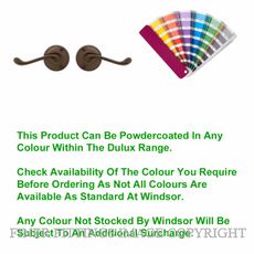 WINDSOR 3009 - 3022 PC YORK LEVER ON ROSE POWDERCOAT