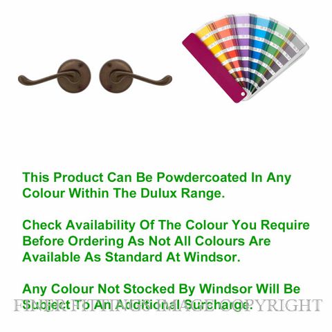 WINDSOR 3009 - 3022 PC YORK LEVER ON ROSE POWDERCOAT