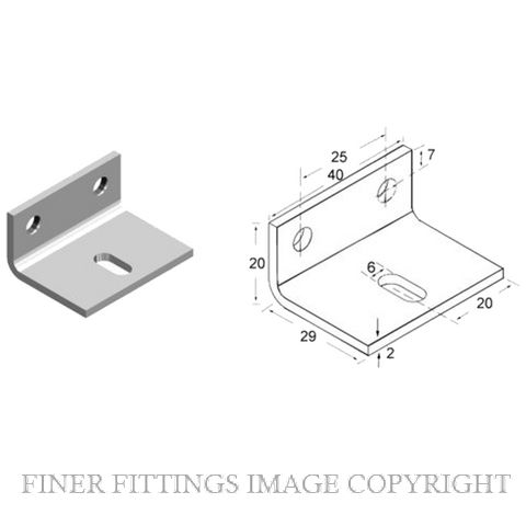 BRIO 91Z BRACKETS (ZINC PLATE)