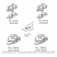 BRIO QR120S-C1PK QUICK RUN 120 SURFACE MOUNT FITTINGS PACK