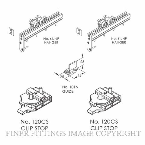 BRIO QR120Z-C1PK QUICK RUN 120 ZERO CLEARANCE FITTINGS PACK